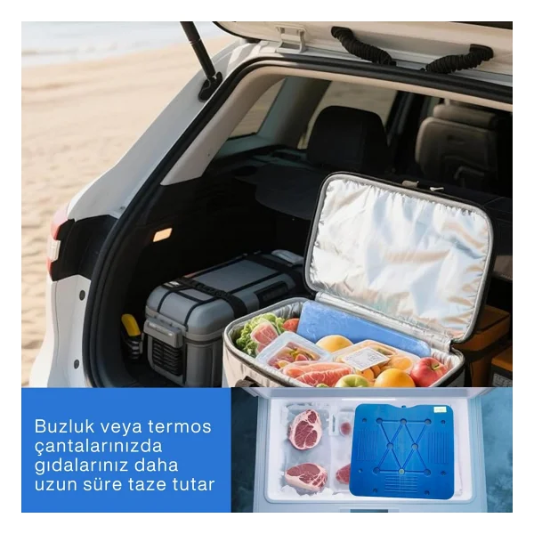 Kale Termos K-700 Buz Aküsü( Ice Pack ) -4 Lü - Mavi - 700 Ml - Görsel 10