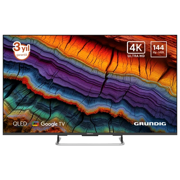 Grundig 65 Gq 800a 4K Ultra HD 65" 165 Ekran Uydu Alıcılı Google Smart QLED TV - Görsel 6