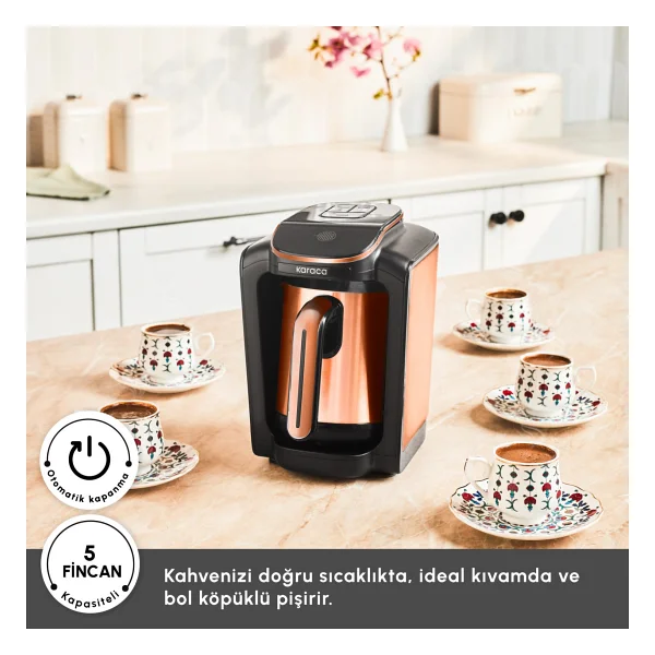 Karaca Hatır Neo Inox Bronze Türk Kahve Makinesi - Görsel 3