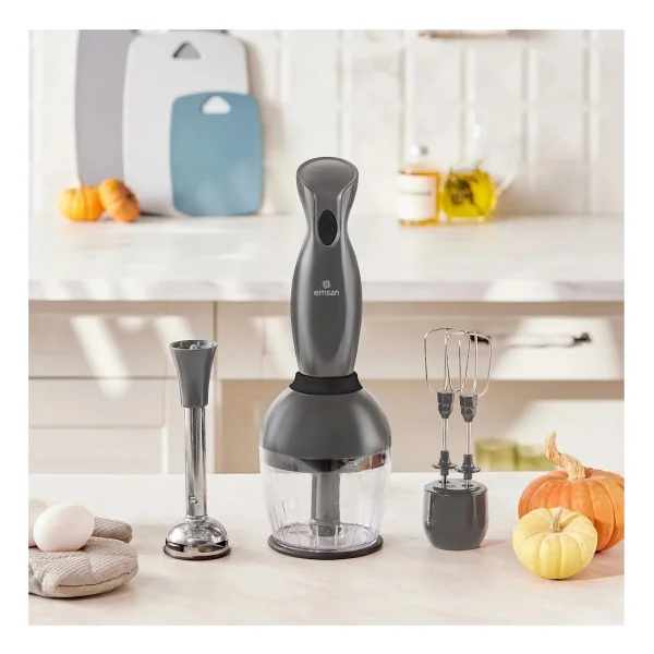 Emsan Profoodmix 1000 W Space Gray Blender Seti - Görsel 5