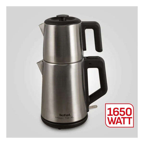 Tefal XL Kapasite Inox Paslanmaz Çelik Gövdeli 1650 Watt Çay Makinesi + Mutfak Tartısı Hediyeli - Görsel 4