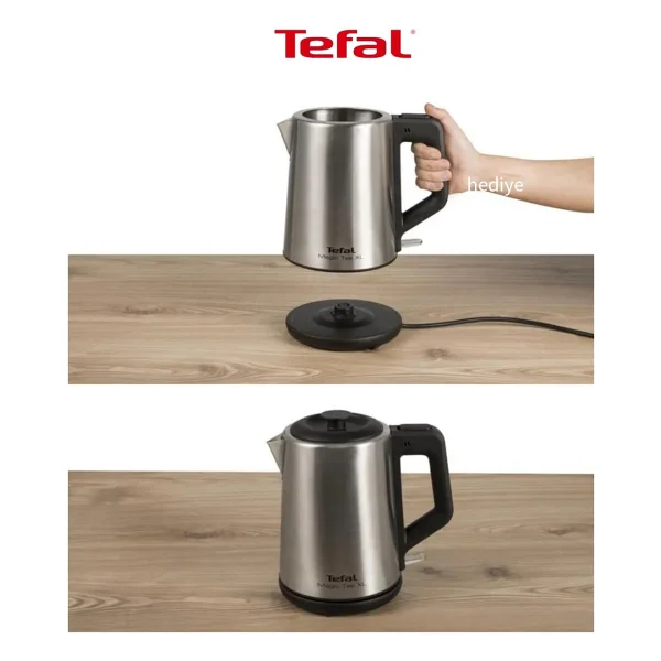 Tefal XL Kapasite Inox Paslanmaz Çelik Gövdeli 1650 Watt Çay Makinesi + Mutfak Tartısı Hediyeli - Görsel 6