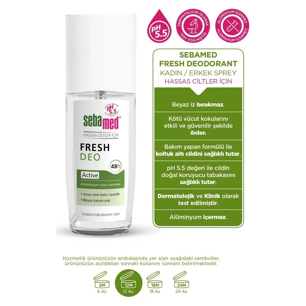Sebamed Fresh Deo Active 75 Ml Deodorant - Görsel 2