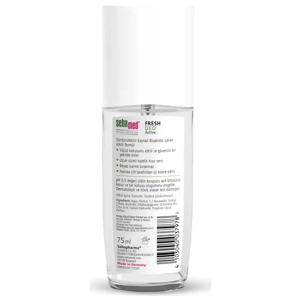 Sebamed Fresh Deo Active 75 Ml Deodorant - Görsel 4