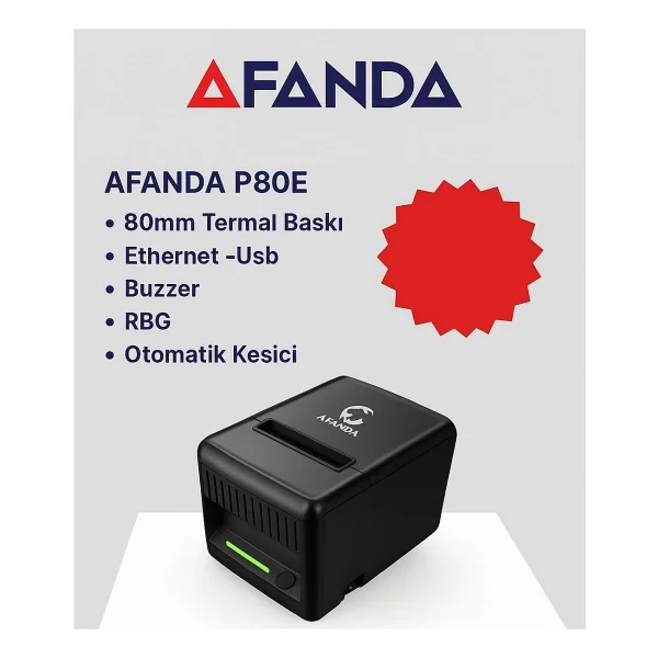 Afanda Mht-P80e Barkod Yazıcı - Görsel 2