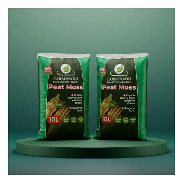 Peat Moss 10l X2 Organik Saksı Toprağı Yüksek Su Tutan Torf Avantaj Paket - Görsel 4