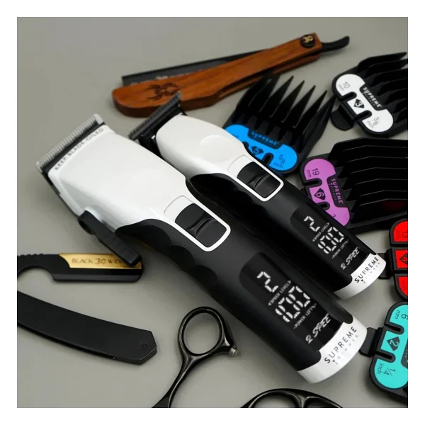 Supreme Trimmer Beyaz 2spee Trimmer & Clipper Tıraş Makinesi - Lcd Göstergeli, Ultra Sessiz - Görsel 4