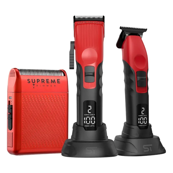 Supreme Trimmer Beyaz 2spee Trimmer & Clipper Tıraş Makinesi - Lcd Göstergeli, Ultra Sessiz - Görsel 5