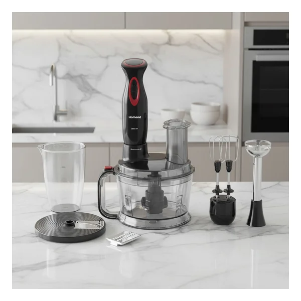 Homend Functionall 2851h 2000 W Kırmızı Mutfak Robotu - Görsel 9