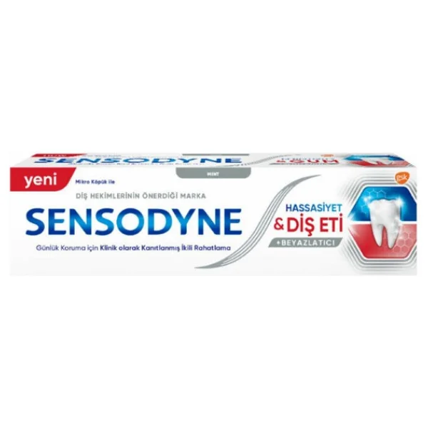 Sensodyne Hassasiyet Ve Diş Eti Beyazlatıcı 75 Ml Florürlü Diş Macunu - Görsel 2
