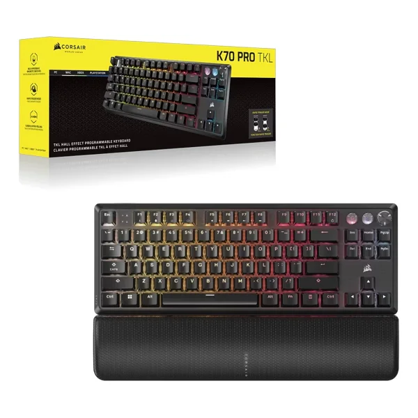 Corsair K70 Pro Ch-911911g-Tr Siyah RGB Tkl Mgx V2 Switch Kablolu Mekanik Oyuncu Klavyesi - Görsel 5