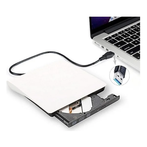 Pop-Up USB 3.0 Harici DVD-Rw Optik Sürücü Beyaz - Görsel 7