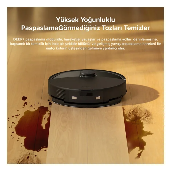 Roborock Q8 Max Pro Siyah Akıllı Robot Süpürge - Görsel 3