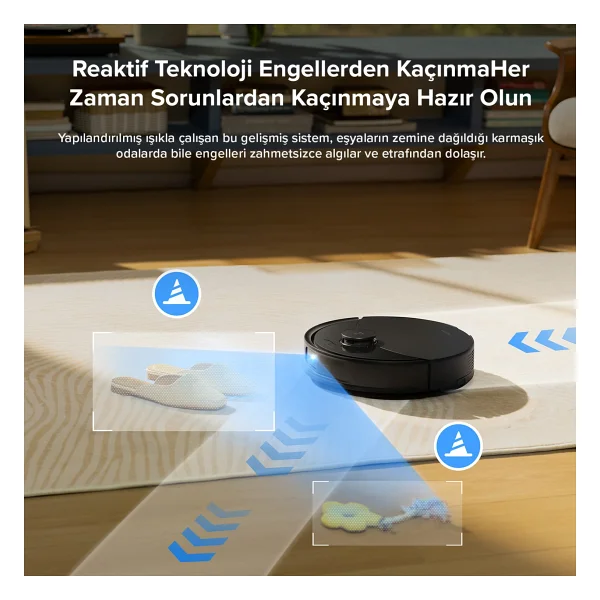 Roborock Q8 Max Pro Siyah Akıllı Robot Süpürge - Görsel 5