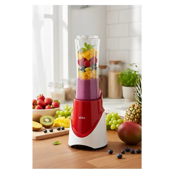 Sinbo Shb-7508 300 W Kırmızı Smoothie Blender - Görsel 2
