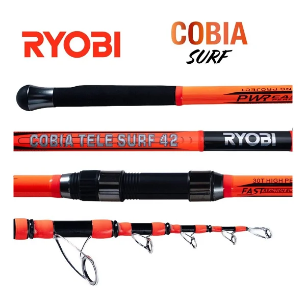Ryobi Cobia Telesurf 425 Cm 100-300 Gr Teleskopik Surf Kamış - Görsel 2