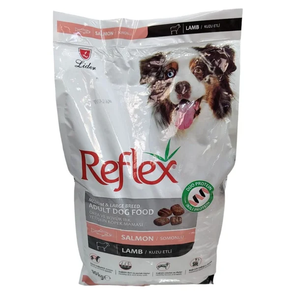 Reflex Duo Proteinli Somonlu Ve Kuzu Etli 10 Kg Orta Ve Büyük Irk Yetişkin Köpek Maması - Görsel 3