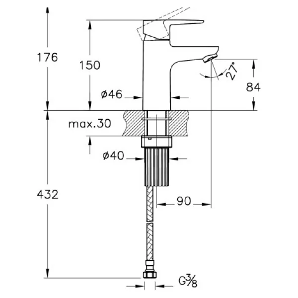 Artema Shift T20 A43656 Krom Lavabo Bataryası - Görsel 7