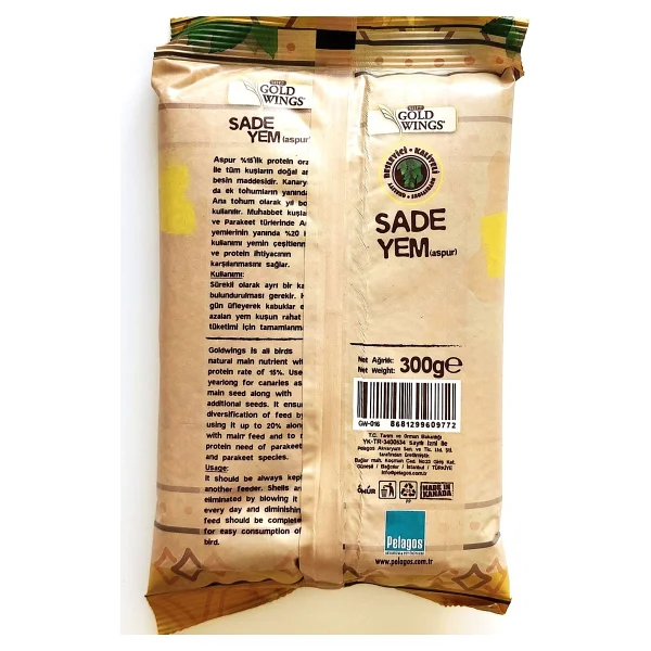 Gold Wings Aspur 300 Gr Sade Kanarya Yemi - Görsel 2