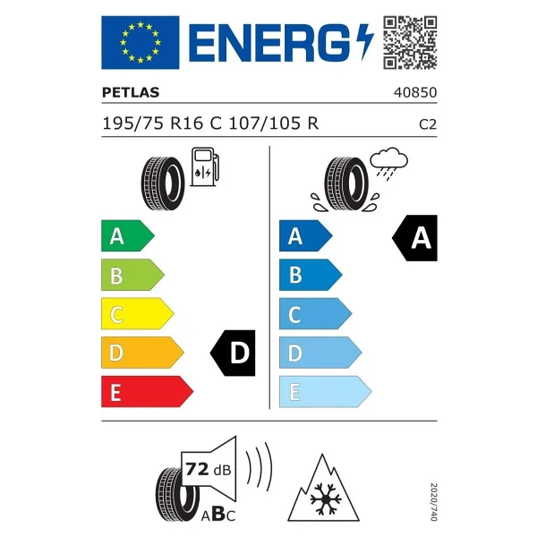 Petlas Fullgrip Pt925 195/75 R16c 107/105r Kış Lastiği - Görsel 2