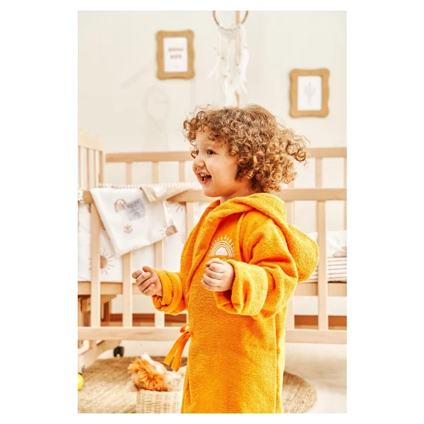 Soley Boho Çocuk Bornozu - 4 - 6 Yaş - Kiremit - Görsel 2