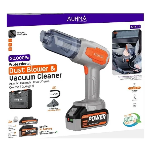 Auhma AHV-17 120 W Araç Süpürgesi - Görsel 4