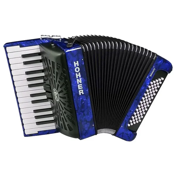 Hohner A1698 Bravo Iı 60 Akordiyon (Dark Blue) - Görsel 2