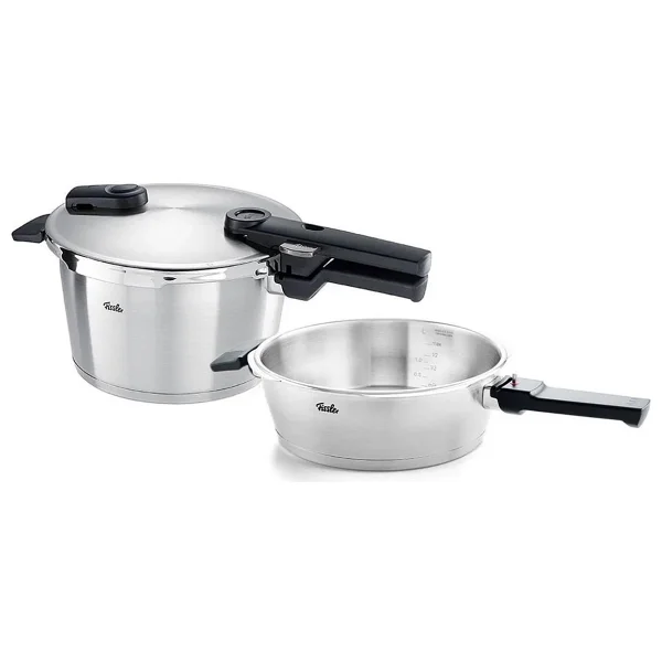 Fissler Vitaquick Premium 4.5 Lt + 2.5 Lt Düdüklü Tencere Seti - Görsel 2