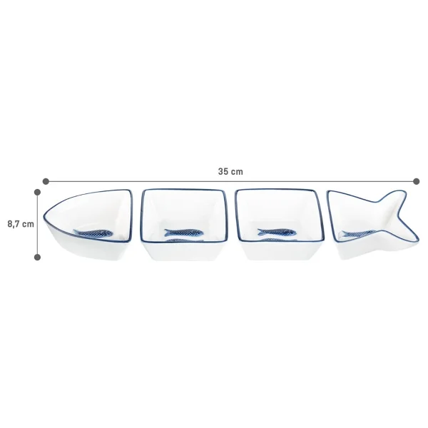Madame Coco Marine 35 Cm 4 Parça Sunum Tabağı - Görsel 5