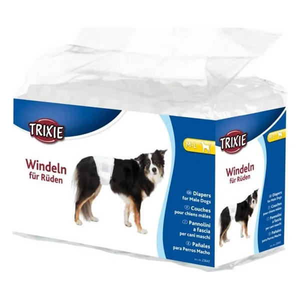 Trixie Erkek Köpek Çiş Külodu Ve Pedi M-L 46-60cm 12adet - Görsel 3
