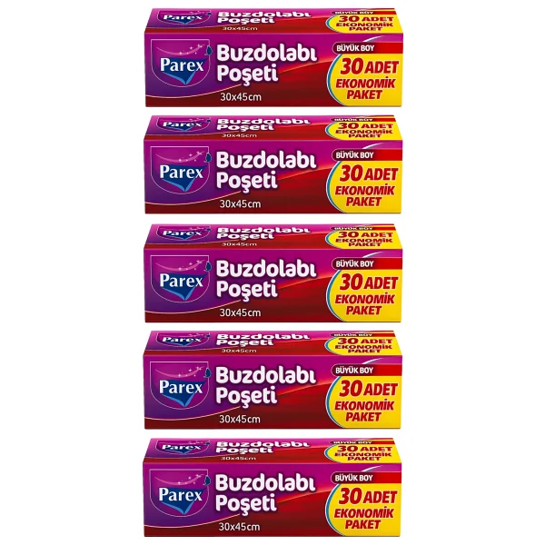 Parex Büyük Boy Buzdolabı Poşeti 30 'lu 5 Adet - Görsel 2