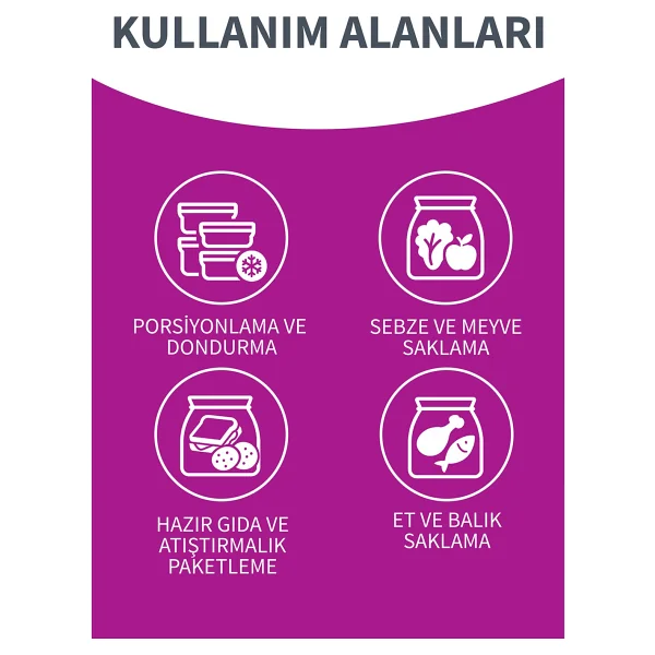 Parex Büyük Boy Buzdolabı Poşeti 30 'lu 5 Adet - Görsel 4