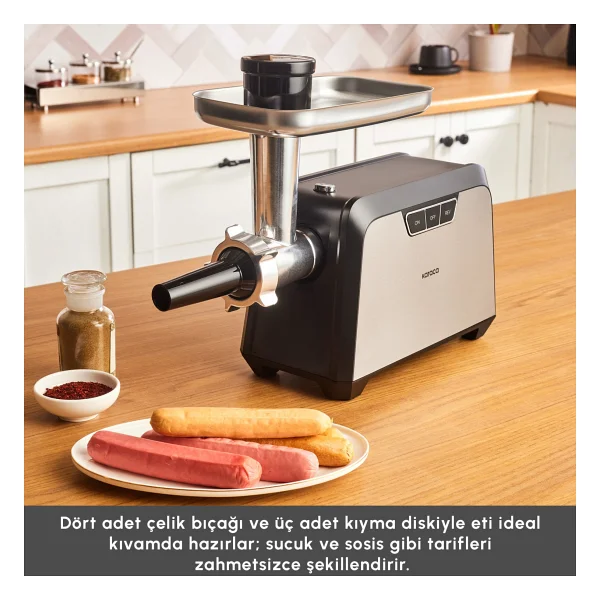 Karaca 2000 W Inox Kıyma Makinesi - Görsel 4