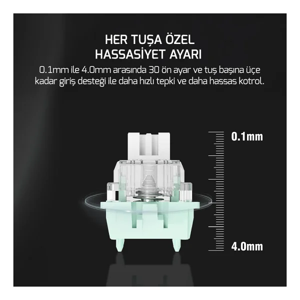 Gamepower Tirus He80 8K RGB Tkl Magnetic Switch Kablolu Oyuncu Klavyesi - Görsel 5