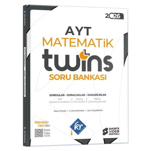 Kr Akademi Yayınları Ayt Twins Matematik Soru Bankası - Görsel 4
