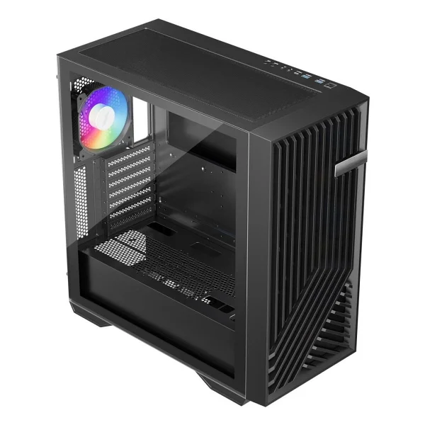 Shop Nova 1st Player Fd8 Siyah 750W 80+ Argb 6X12CM Fan Temperli Cam Mesh USB 3.0 E-Atx Kasa - Görsel 3