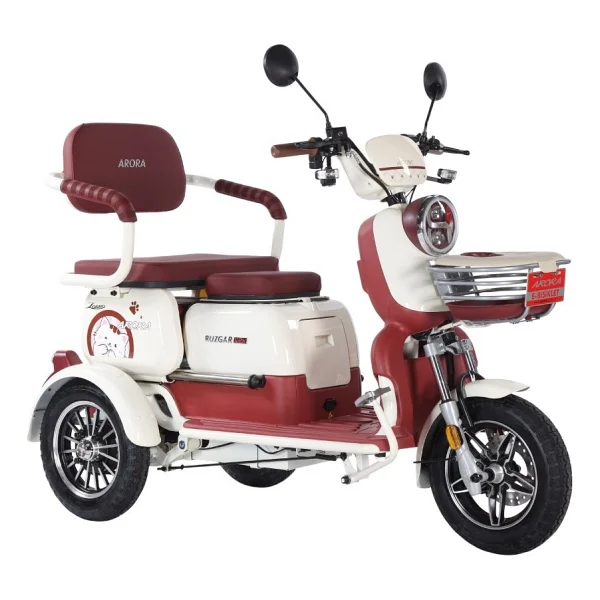 Arora Rüzgar New 900 W 3 Tekerlekli Elektrikli Motosiklet Kırmızı - Görsel 2