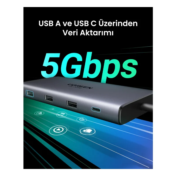Ugreen 15534 Laptop Docking Station - Görsel 7