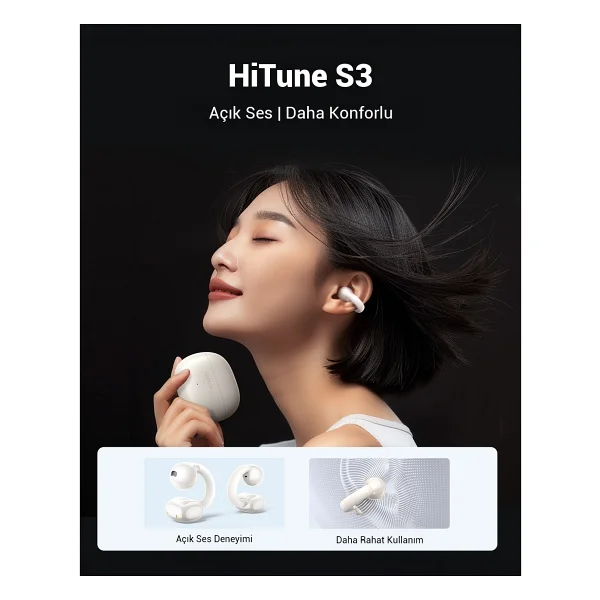 Ugreen Hitune S3 TWS Beyaz Kulak İçi Bluetooth Kulaklık - Görsel 7