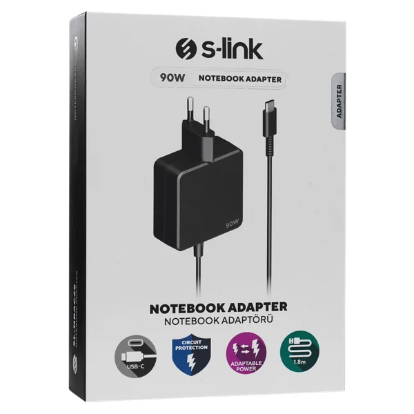 S-Link Sl-Nbac90 Type-C 90 W Laptop Şarj Aleti - Görsel 9