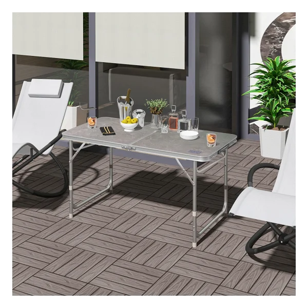 Haegs 120x60 Cm Alüminyum Katlanır Kamp Masası - Görsel 6