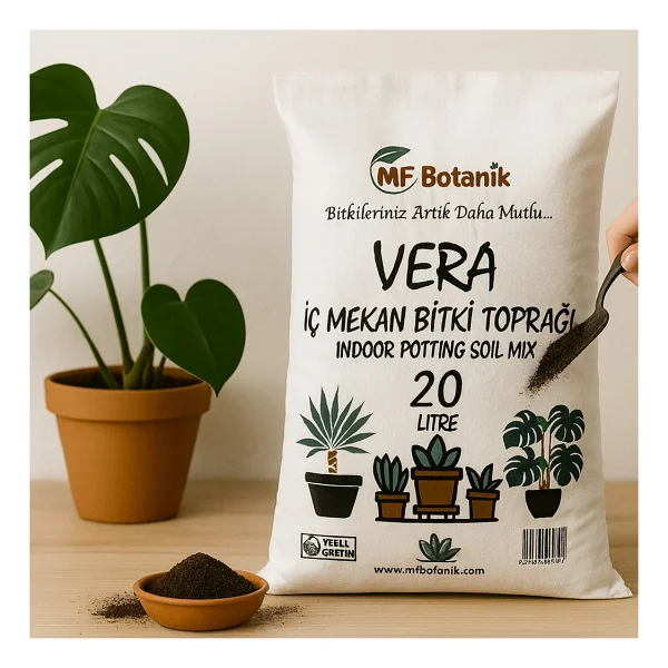 Mf Botanik Vera Özel Karışım Iç Mekan Bitki Toprağı 20 Litre Çiçek Toprağı Toprak Harcı - Görsel 4