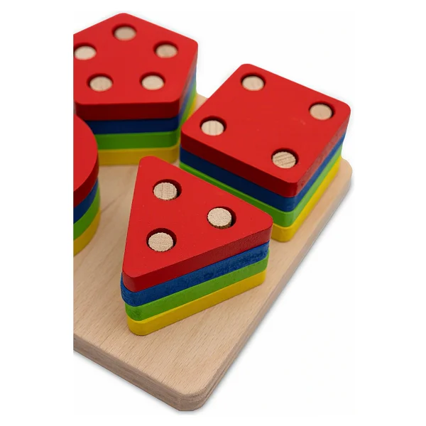 Circle Toys Ahşap Geometrik Şekiller Oyunu - Görsel 2