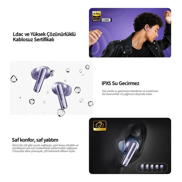 Qcy Melobuds N70 TWS Kulak İçi Bluetooth Kulaklık - Görsel 5