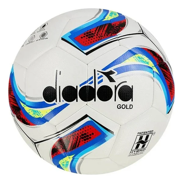 Diadora 4060261 Gold Futbol Topu Beyaz-Mavi-Kırmızı - Görsel 4