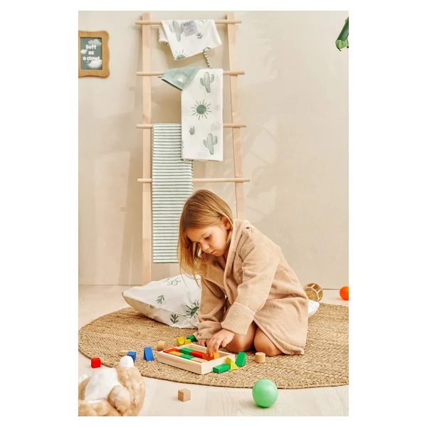 Soley Boho Çocuk Bornozu - 4 - 6 Yaş - Kiremit - Görsel 8