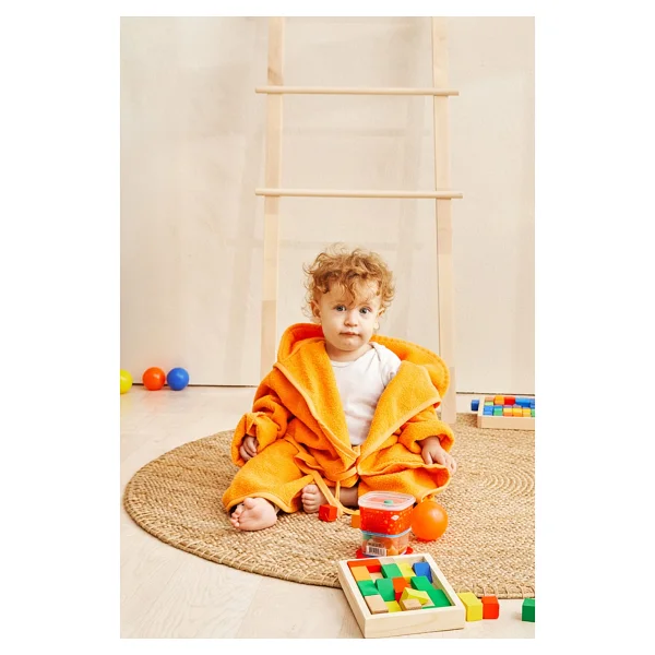 Soley Boho Çocuk Bornozu - 4 - 6 Yaş - Kiremit - Görsel 3
