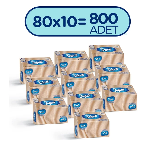 Selpak Selpak El Ve Yüz Havlusu Kutulu Kaşmir Özlü 10x80 Yaprak - Görsel 9