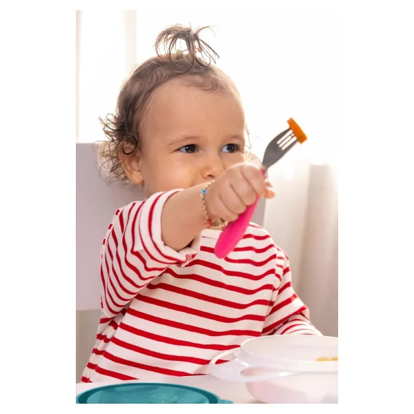 Wee Baby Süper Vakumlu Tabak Ve Çelik Kaşık Çatal Seti - Görsel 5