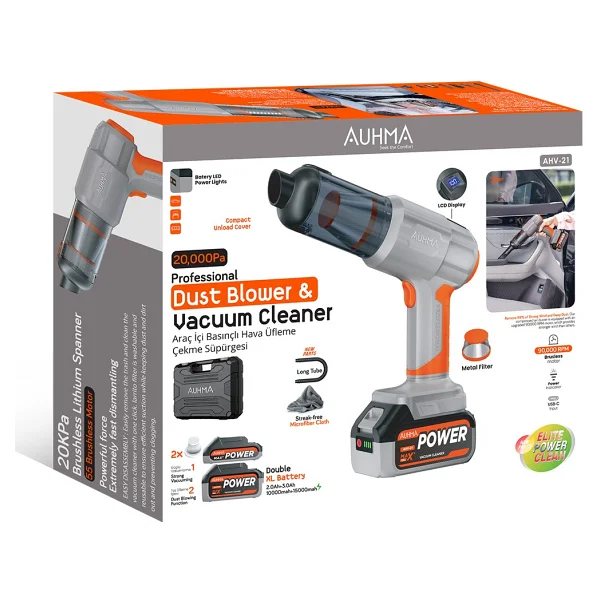 Auhma Ahv-21 Şarjlı Araç Süpürgesi - Görsel 2